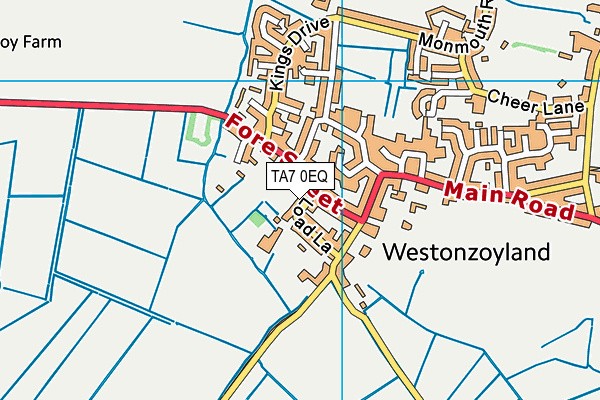 TA7 0EQ map - OS VectorMap District (Ordnance Survey)