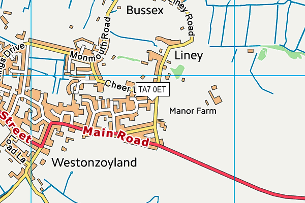 TA7 0ET map - OS VectorMap District (Ordnance Survey)