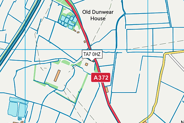 TA7 0HZ map - OS VectorMap District (Ordnance Survey)