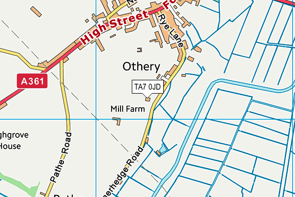 TA7 0JD map - OS VectorMap District (Ordnance Survey)