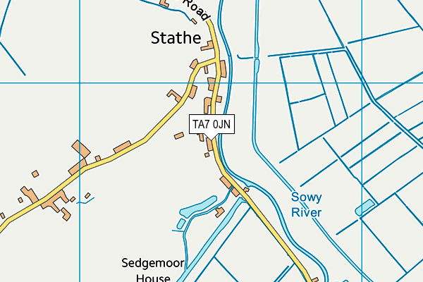 TA7 0JN map - OS VectorMap District (Ordnance Survey)