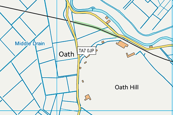 TA7 0JP map - OS VectorMap District (Ordnance Survey)