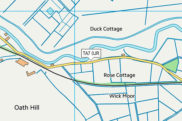 TA7 0JR map - OS VectorMap District (Ordnance Survey)