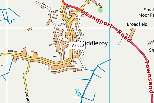 TA7 0JU map - OS VectorMap District (Ordnance Survey)