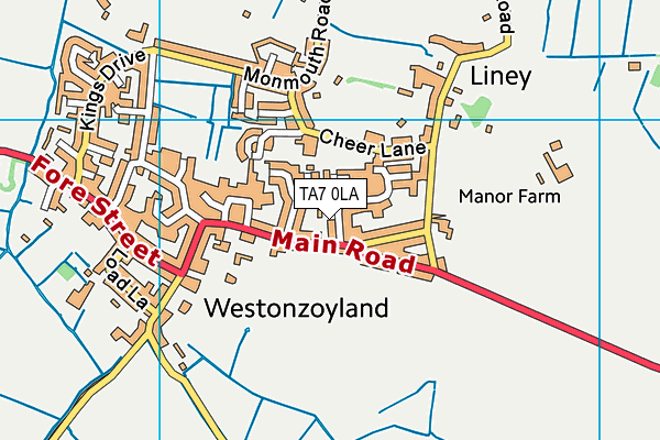 TA7 0LA map - OS VectorMap District (Ordnance Survey)