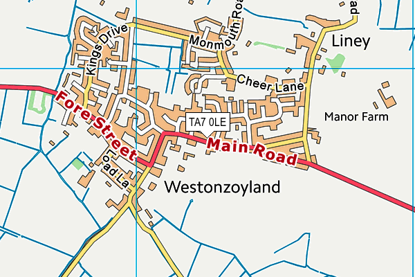 TA7 0LE map - OS VectorMap District (Ordnance Survey)
