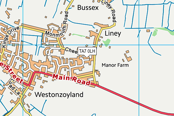TA7 0LH map - OS VectorMap District (Ordnance Survey)