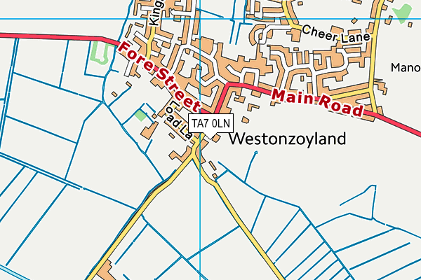 TA7 0LN map - OS VectorMap District (Ordnance Survey)