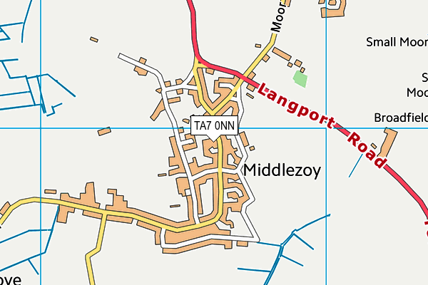 Map of THE GEORGE INN (MIDDLEZOY) LIMITED at district scale