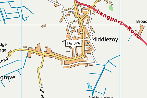 TA7 0PA map - OS VectorMap District (Ordnance Survey)