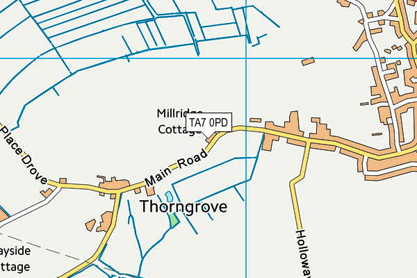 TA7 0PD map - OS VectorMap District (Ordnance Survey)