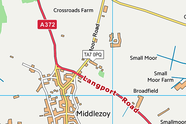 TA7 0PQ map - OS VectorMap District (Ordnance Survey)