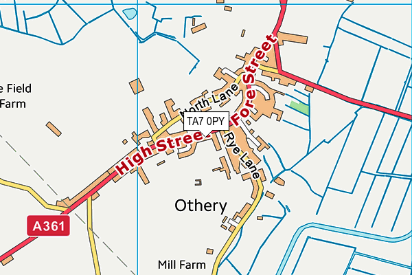 TA7 0PY map - OS VectorMap District (Ordnance Survey)