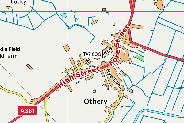 TA7 0QG map - OS VectorMap District (Ordnance Survey)