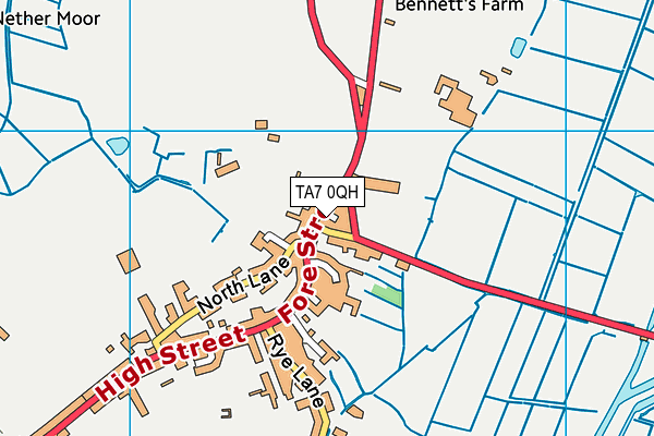 TA7 0QH map - OS VectorMap District (Ordnance Survey)