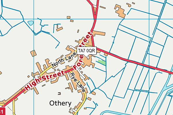TA7 0QR map - OS VectorMap District (Ordnance Survey)