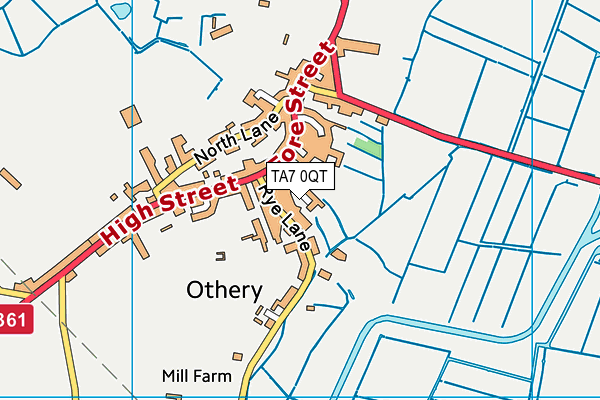 TA7 0QT map - OS VectorMap District (Ordnance Survey)