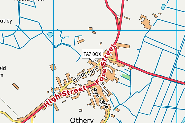 TA7 0QX map - OS VectorMap District (Ordnance Survey)