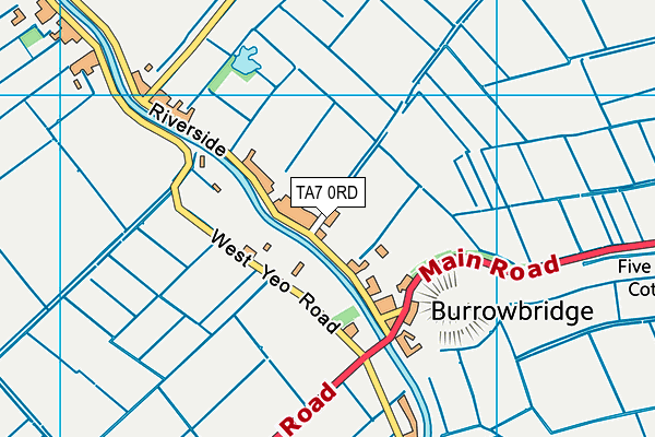 TA7 0RD map - OS VectorMap District (Ordnance Survey)