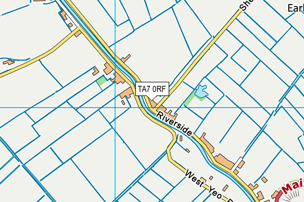 TA7 0RF map - OS VectorMap District (Ordnance Survey)