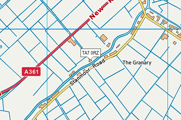 TA7 0RZ map - OS VectorMap District (Ordnance Survey)