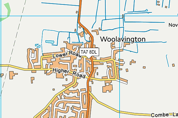 TA7 8DL map - OS VectorMap District (Ordnance Survey)