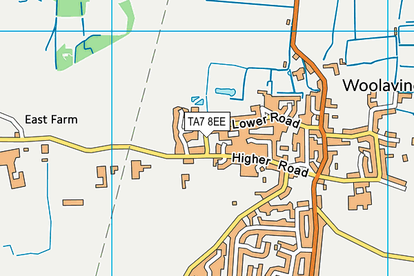 TA7 8EE map - OS VectorMap District (Ordnance Survey)