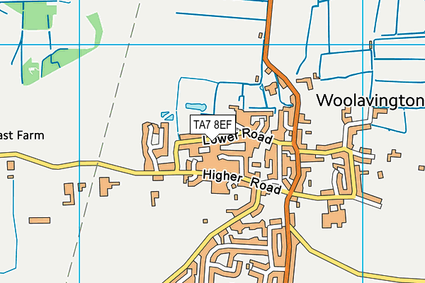 TA7 8EF map - OS VectorMap District (Ordnance Survey)
