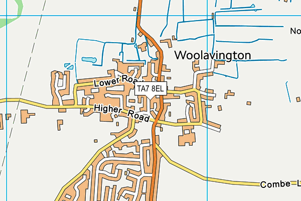 TA7 8EL map - OS VectorMap District (Ordnance Survey)