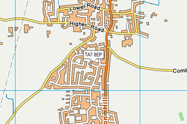 TA7 8EP map - OS VectorMap District (Ordnance Survey)
