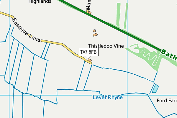 TA7 8FB map - OS VectorMap District (Ordnance Survey)