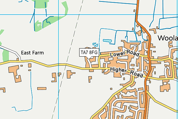 TA7 8FG map - OS VectorMap District (Ordnance Survey)