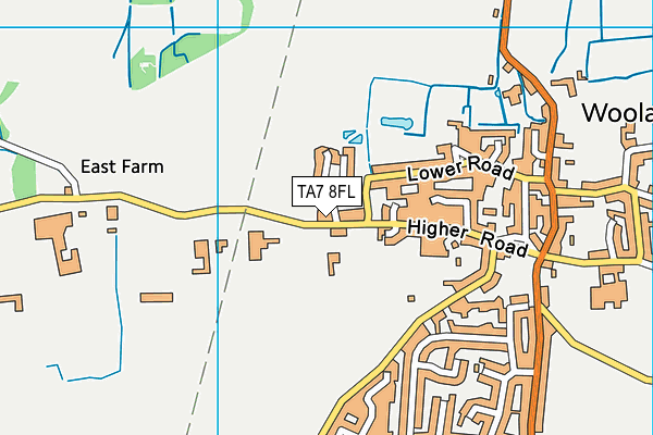 TA7 8FL map - OS VectorMap District (Ordnance Survey)