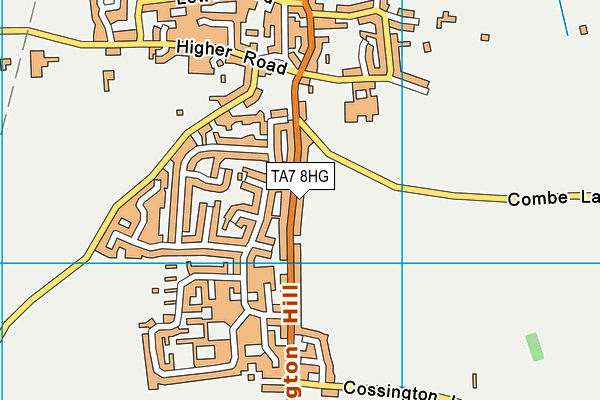 TA7 8HG map - OS VectorMap District (Ordnance Survey)