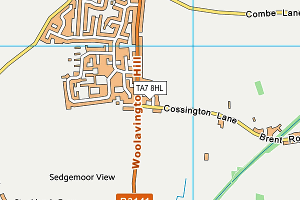 TA7 8HL map - OS VectorMap District (Ordnance Survey)