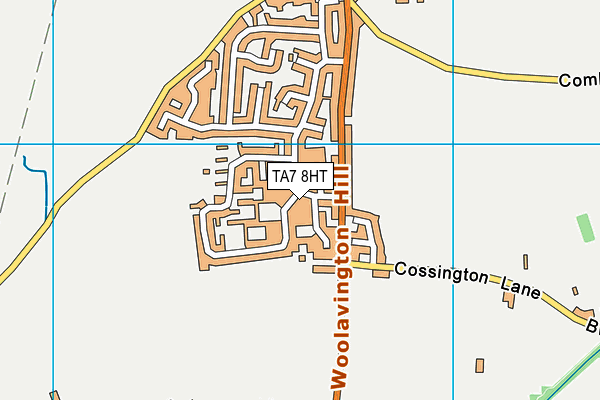 TA7 8HT map - OS VectorMap District (Ordnance Survey)
