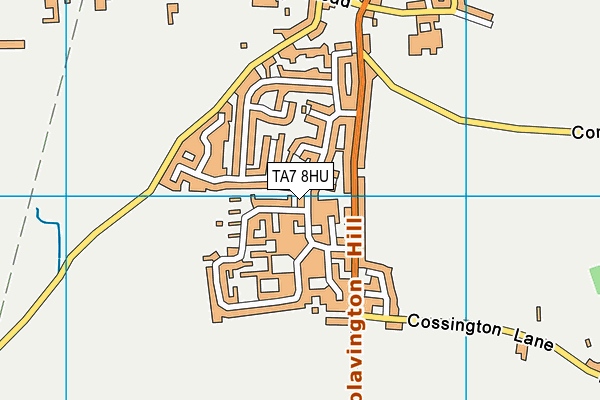 TA7 8HU map - OS VectorMap District (Ordnance Survey)