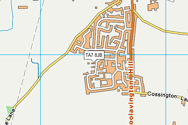 TA7 8JB map - OS VectorMap District (Ordnance Survey)