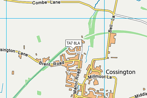 TA7 8LA map - OS VectorMap District (Ordnance Survey)