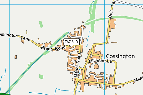 TA7 8LD map - OS VectorMap District (Ordnance Survey)