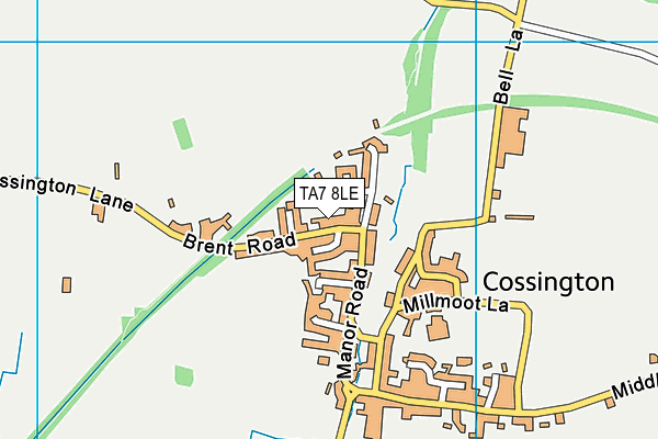 TA7 8LE map - OS VectorMap District (Ordnance Survey)