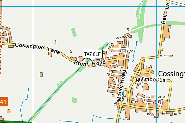 TA7 8LF map - OS VectorMap District (Ordnance Survey)