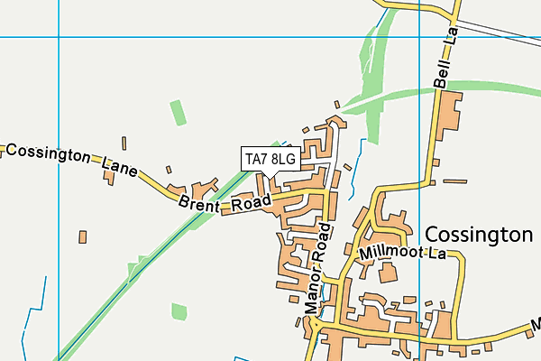 TA7 8LG map - OS VectorMap District (Ordnance Survey)