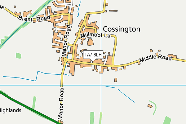 TA7 8LH map - OS VectorMap District (Ordnance Survey)