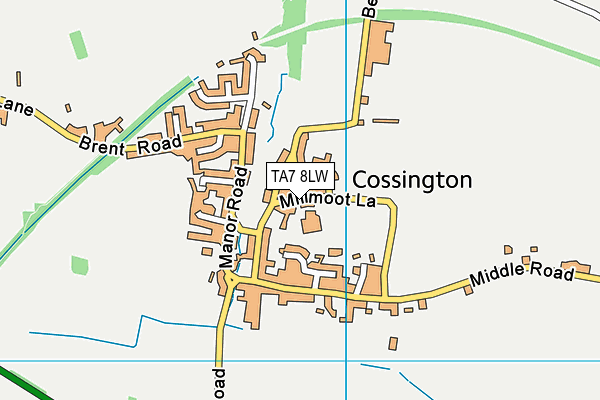 TA7 8LW map - OS VectorMap District (Ordnance Survey)