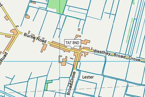 TA7 8ND map - OS VectorMap District (Ordnance Survey)