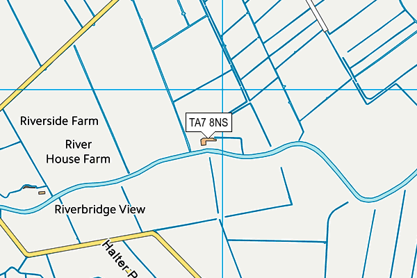 TA7 8NS map - OS VectorMap District (Ordnance Survey)