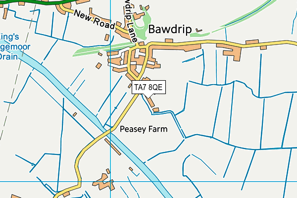 TA7 8QE map - OS VectorMap District (Ordnance Survey)