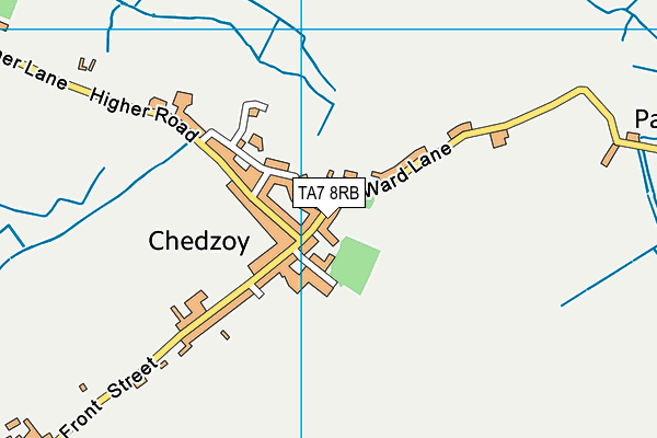 TA7 8RB map - OS VectorMap District (Ordnance Survey)