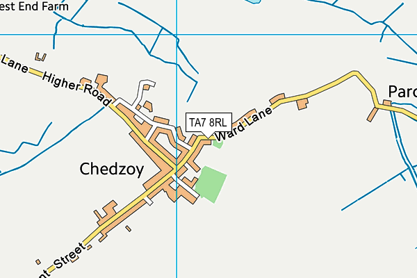 TA7 8RL map - OS VectorMap District (Ordnance Survey)